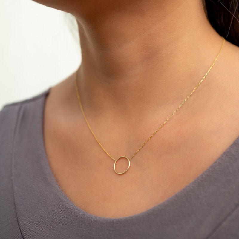 Alin Open Circle Necklace